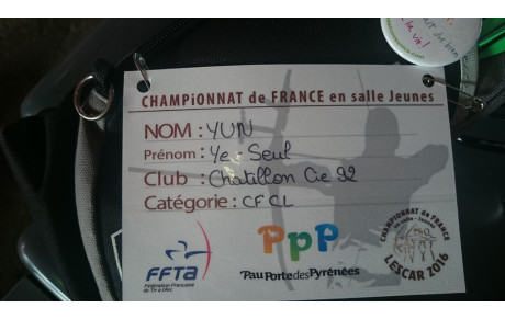 Championnat de France salle Jeunes 2016